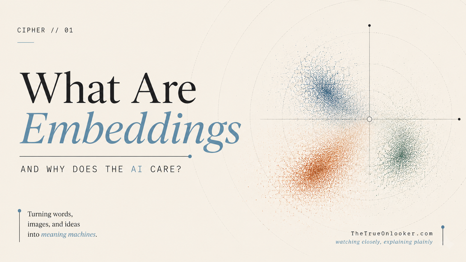 What are embeddings?